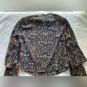Primark Floral Bell Sleeve Blouse